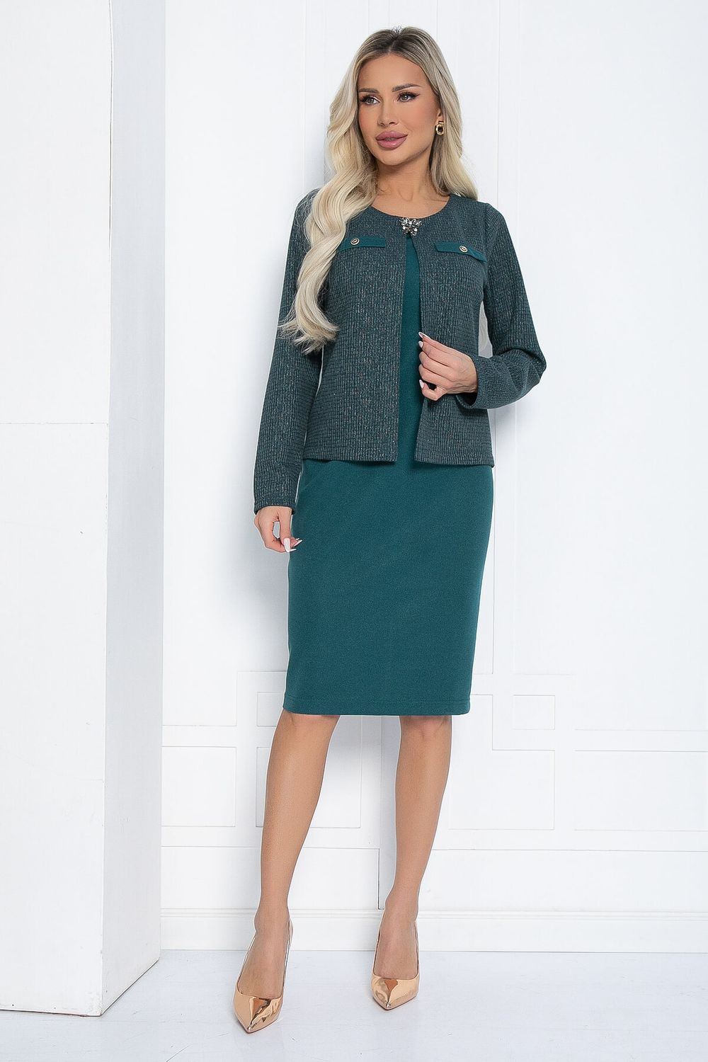 Платье Грэйс НЬЮ (зеленое) П12457-18 LT Collection