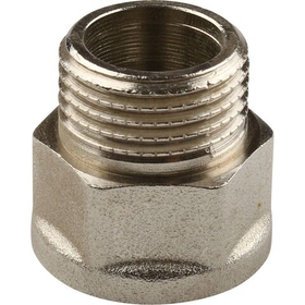 Переходник никелированный внутренняя / наружная резьба TIEMME 1/2*