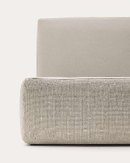 Кровать Blok бежевая со съемными чехлами для матраса 160 х 200 см