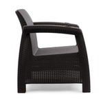 Кресло "Ротанг-плюс" 730*700*790мм без подушки (мокко)