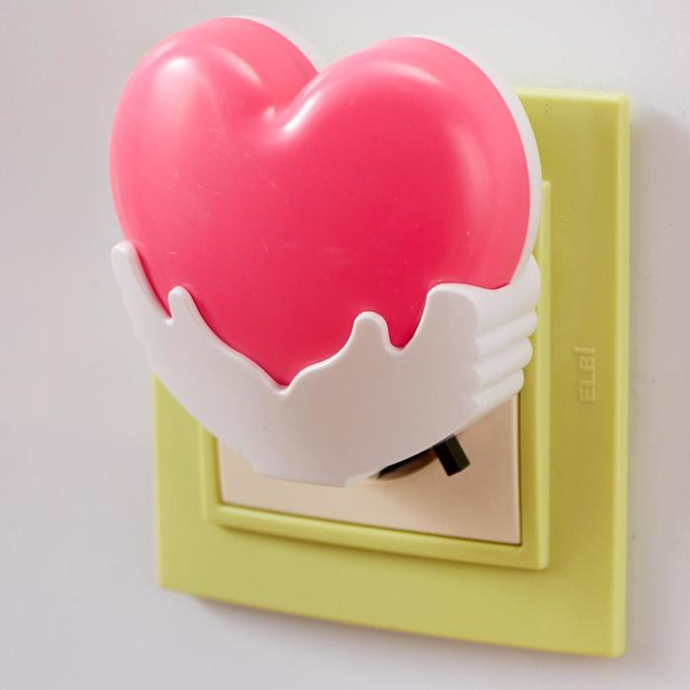 5091644 Ночник "Сердце" LED от сети МИКС 4х7х7 см