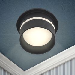 Встраиваемый светильник декоративный ЭРА DK93 BK MR16/GU5.3 черный | Декоративные встраиваемые светильники