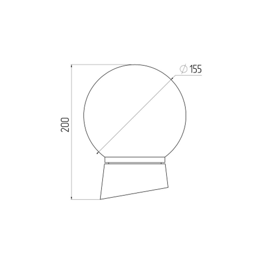 Светильник ЭРА НБП 01-60-004 с наклонным основанием Гранат полиэтилен IP20 E27 max 60 | Светильники ЖКХ IP20