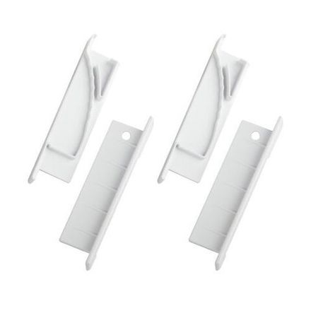 Набор заглушек 6814-3 для профиля 6814 2шт глухие 2шт с отверстием Эра Б0062787