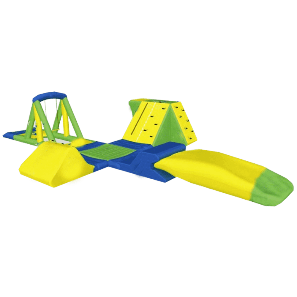 Надувной мини-аквапарк на воде «Аквапорт» 18×11×3 м