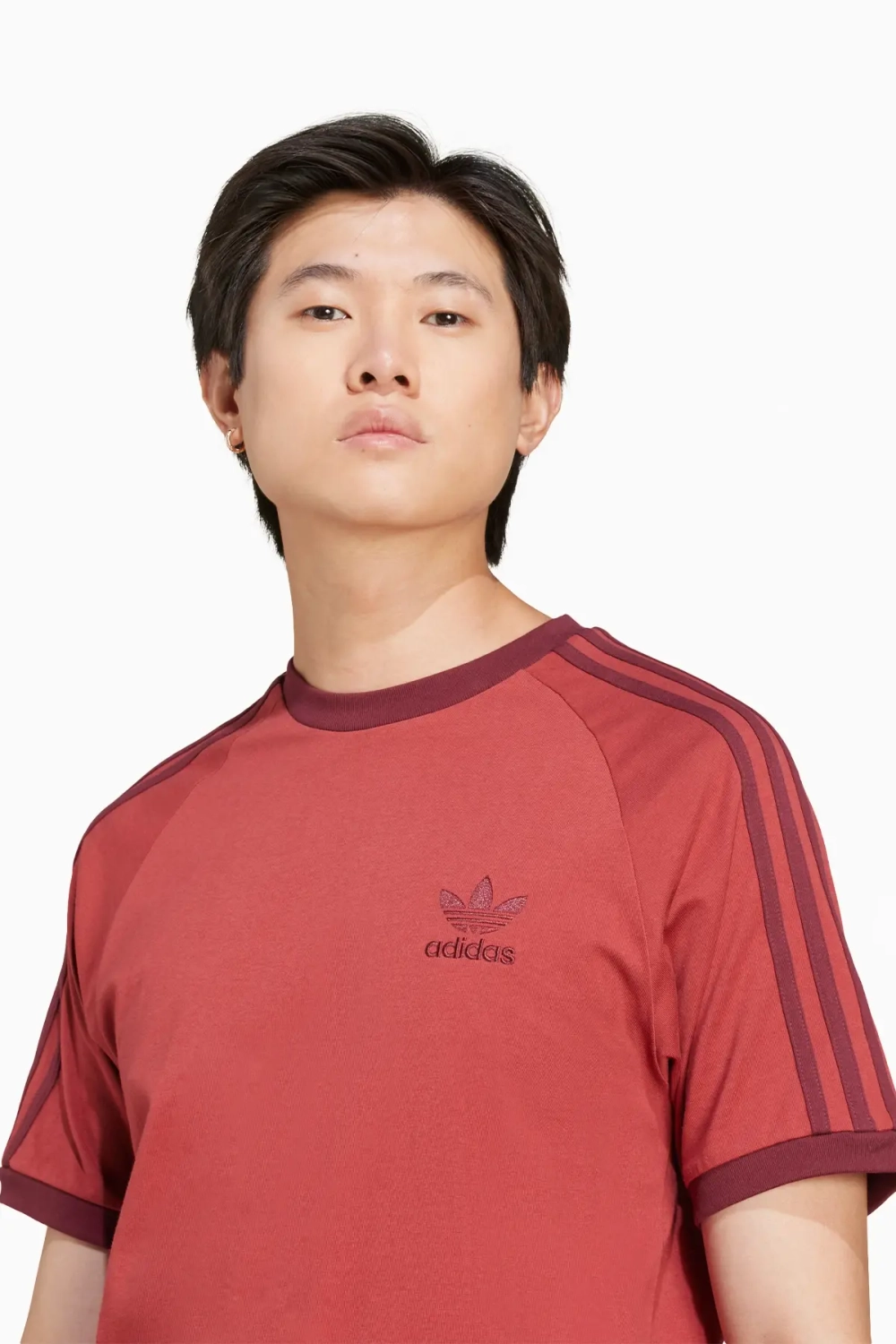 Футболка adidas Adicolor Classics 3-Stripes - красный