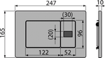 Кнопки смыва AlcaPlast M279SB сенсорная Antivandal