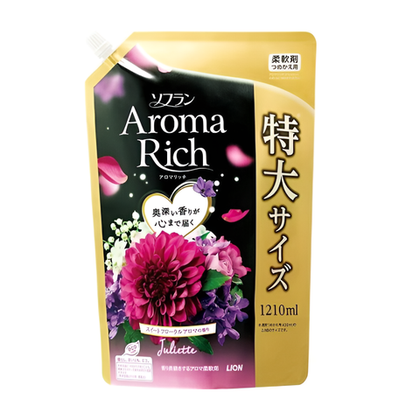 Кондиционер для белья Lion Япония Soflan Aroma Rich Juliette, цветочный аромат, 1,2 л