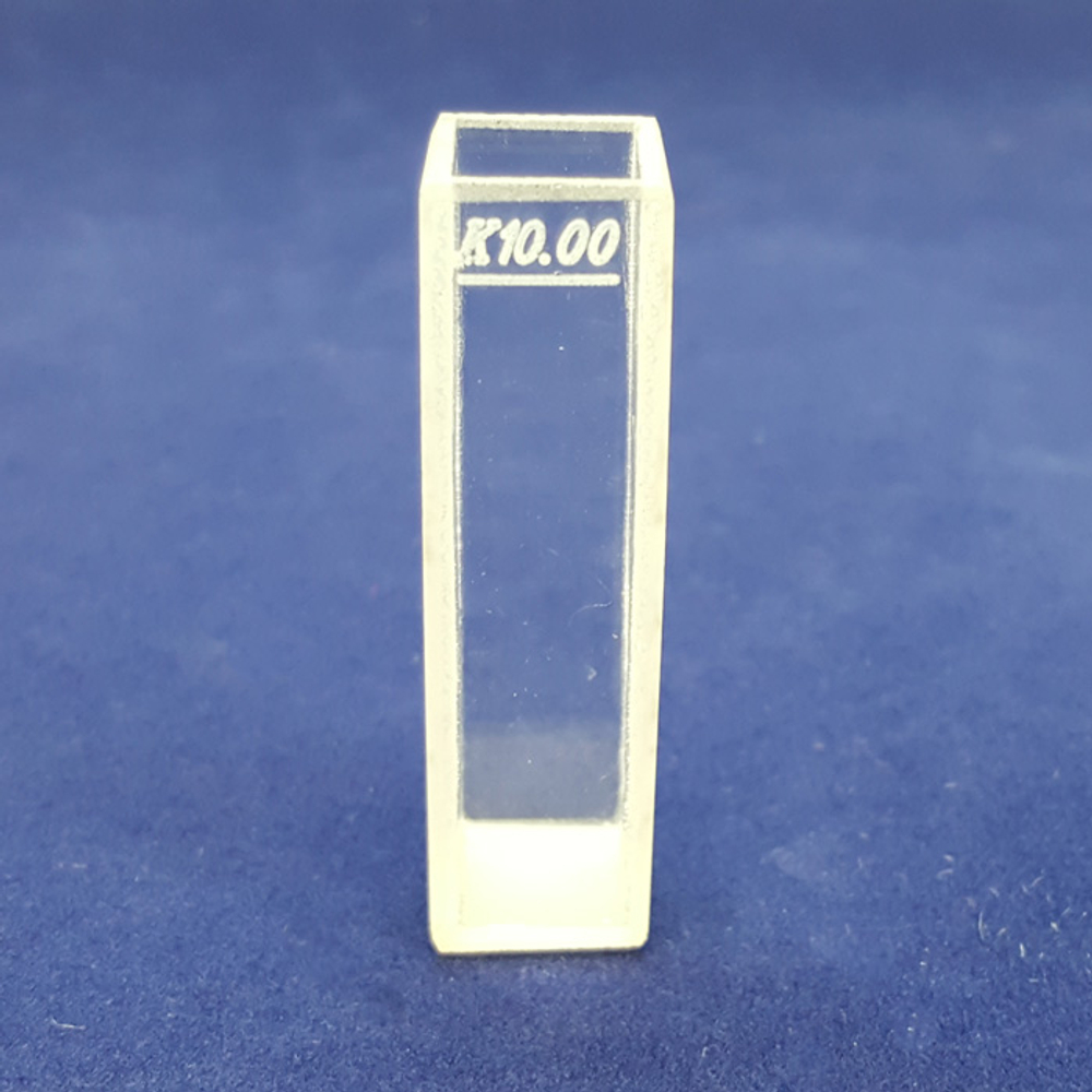 Кювета l= 10х10х45мм, V= 4 мл, кварц, (д/спектрофотометров), 1шт.