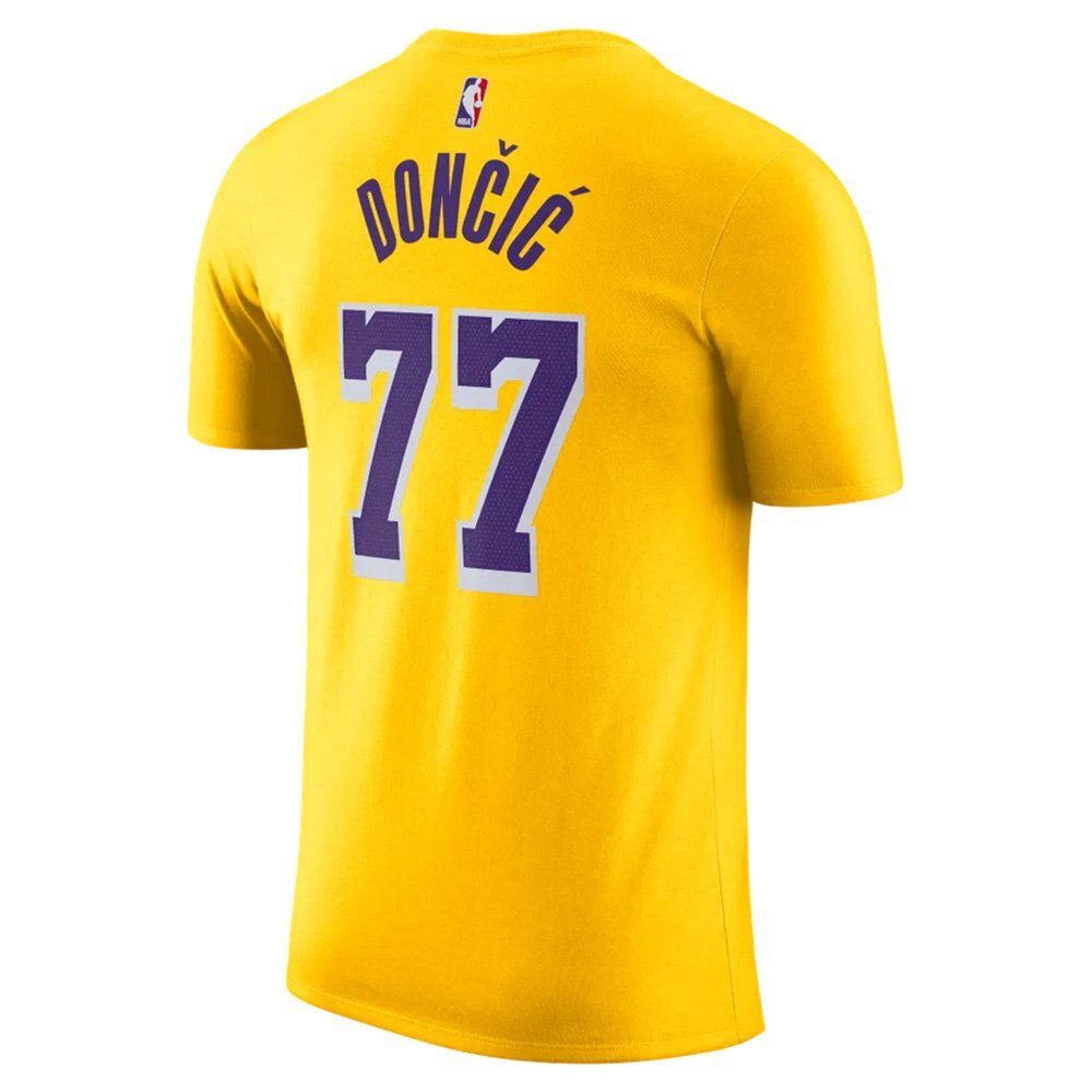 Баскетбольная джерси Nike NBA Icon Edition Los Angeles Lakers Luka Doncic Yellow Jersey