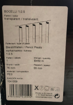 Шторная лента Bandex BOCELLI 1:2.5, карандашная складка, цвет прозрачный (ширина 76 mm)