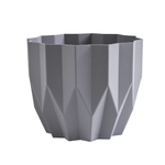 Кашпо "Геометрия" (0,8л.) Цв. Серый жемчуг