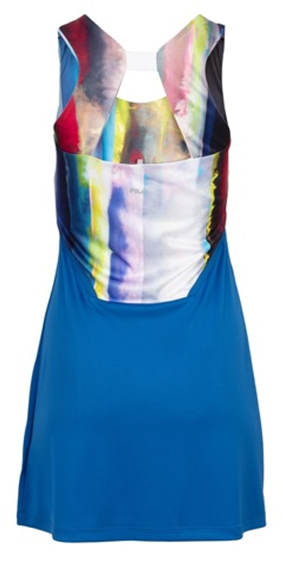 Теннисное платье Fila Dress Fleur - blue lolite/white