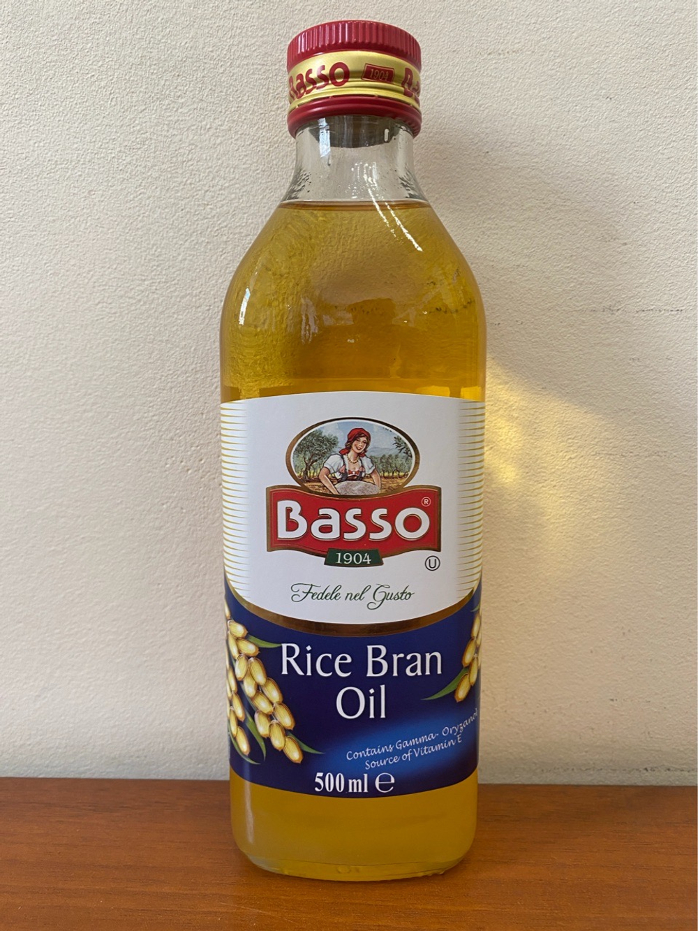 Масло рисовое рафинированное BASSO, 500 мл, Италия