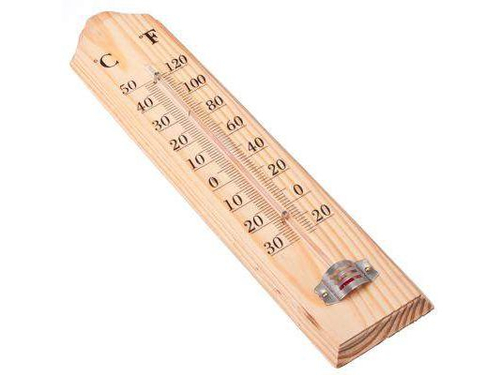 Термометр оконный INSALAT дерево -40+50 26см   Х