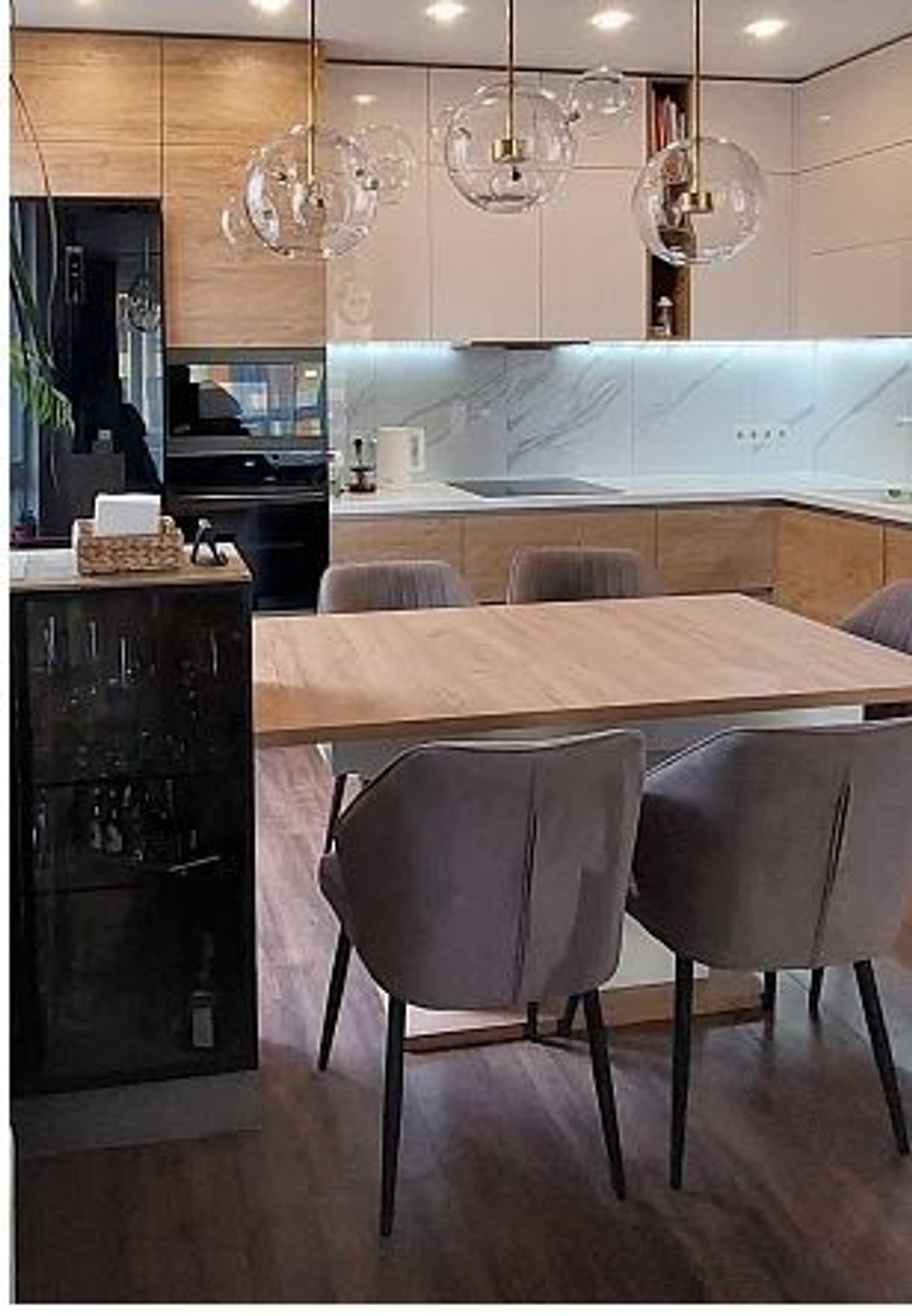 Стол кухонный обеденный раздвижной Белый, Дюна_32, 85х150,4х77 см