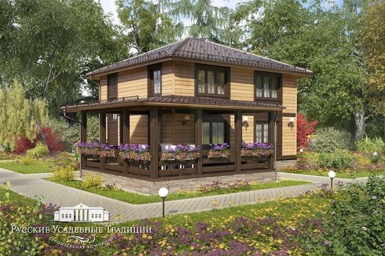 Проект двухэтажного дома &quot;Марсель&quot; 154 кв.м. с террасой