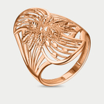 Кольцо женское из розового золота 585 пробы без вставки (арт. 10-10010-2102)