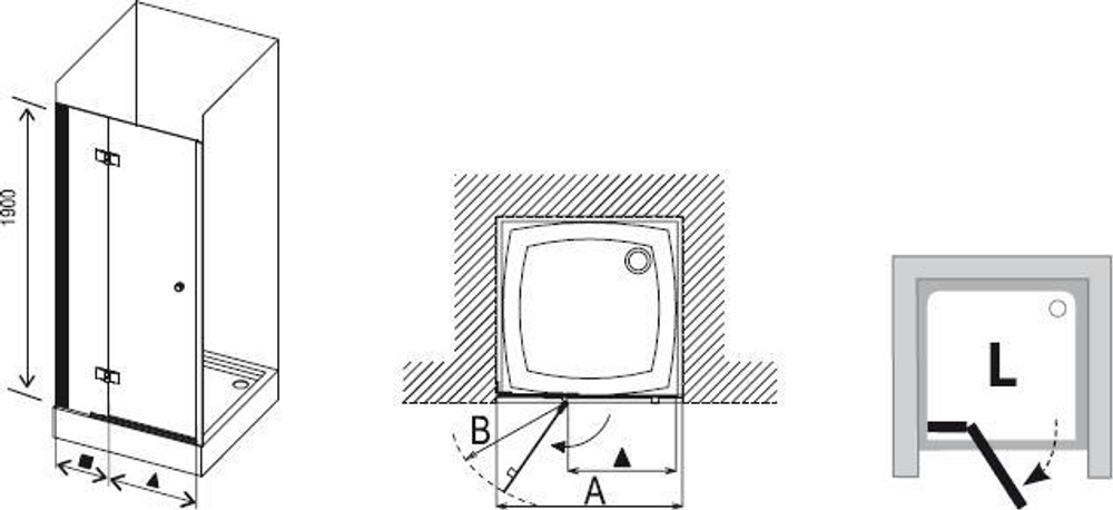 Душевая дверь Ravak Smartline SMSD2-100 хром + транспарент