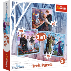 Puzzle "3in1" - The magical story / Disney Frozen 2