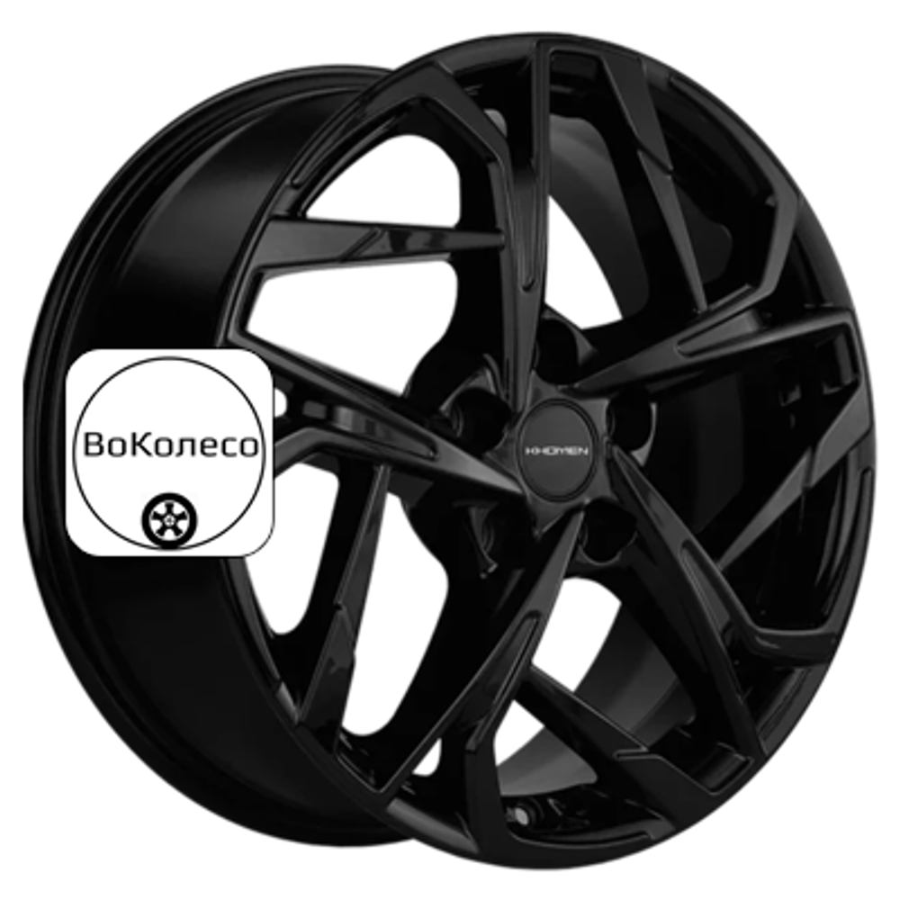 7x17/5x114,3 ET45 D60,1 KHW1716 (Changan/Geely/Lexus/Toyota) Black Khomen Wheels