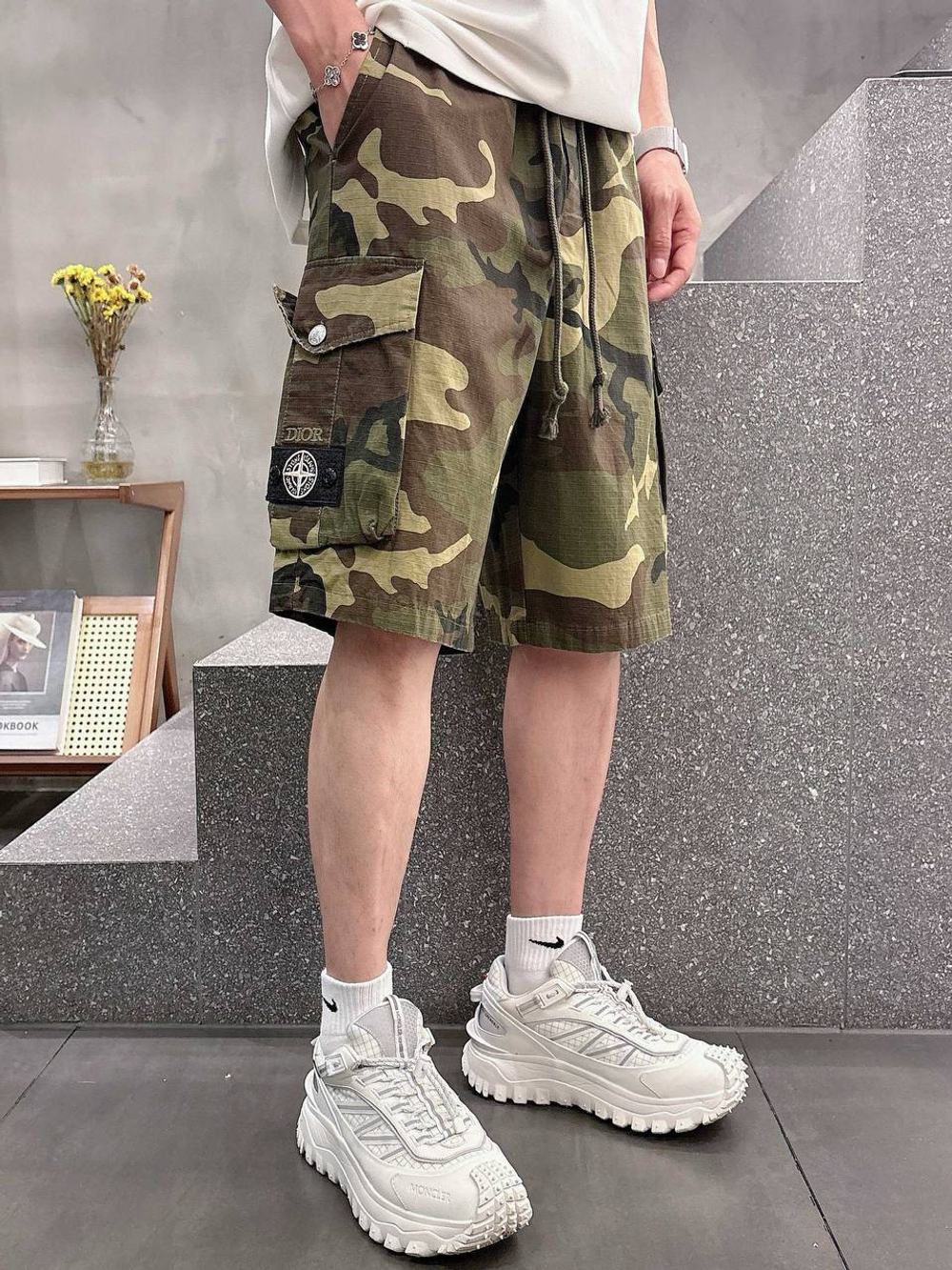 Шорты Stone Island & Dior