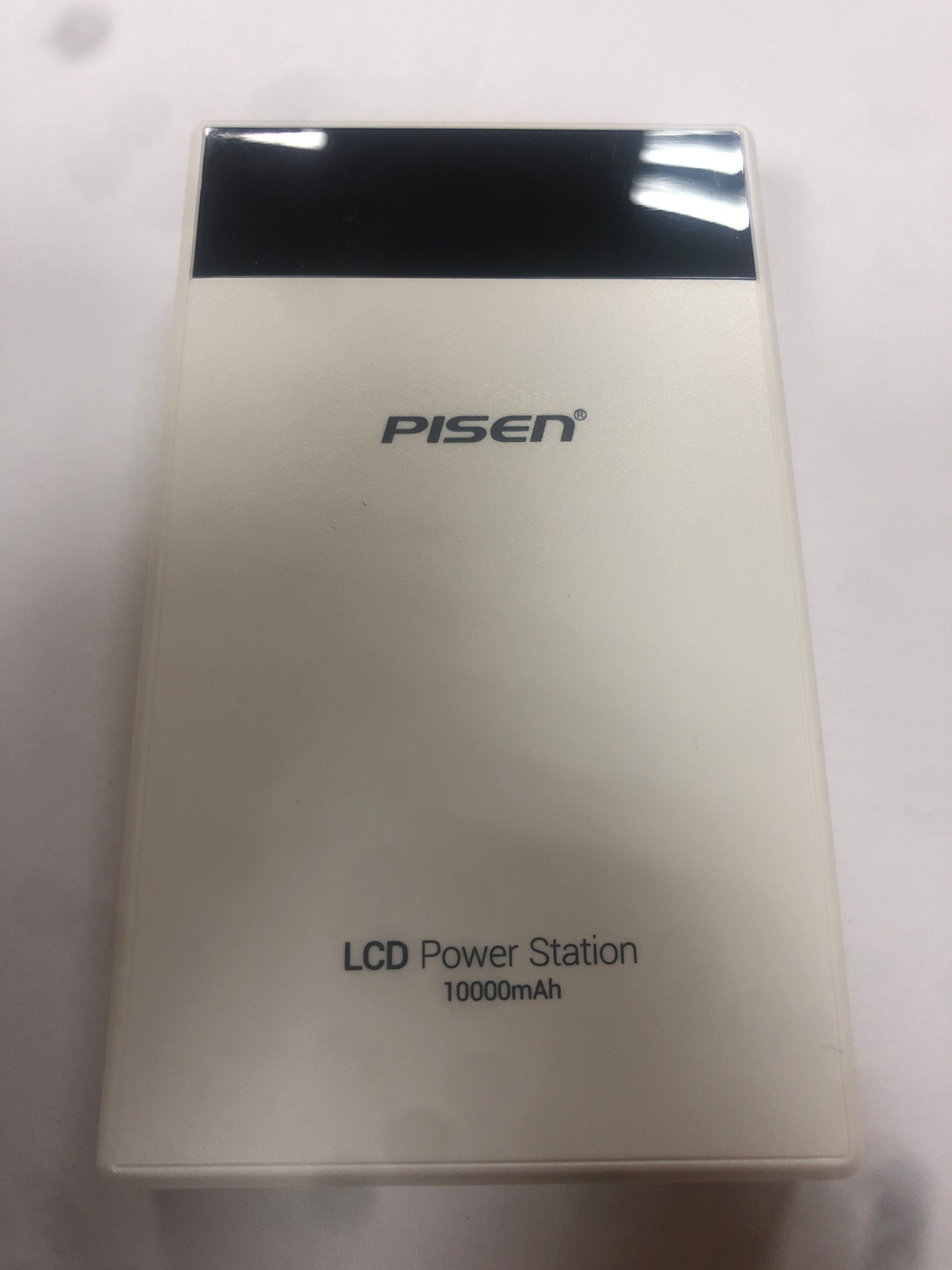 Внешний Аккумулятор (Power Bank) Pisen TS-D186 10000 mAh (5,0V - 2A, 2USB, LCD) Белый
