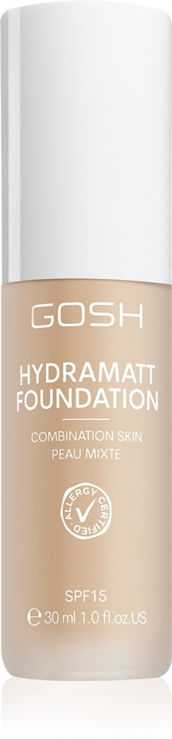Gosh Hydramatt - Легкая увлажняющая тональная основа с матовым финишем, 30 ml