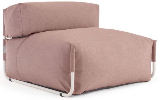 Пуф Square терракотового цвета со спинкой Испания La Forma