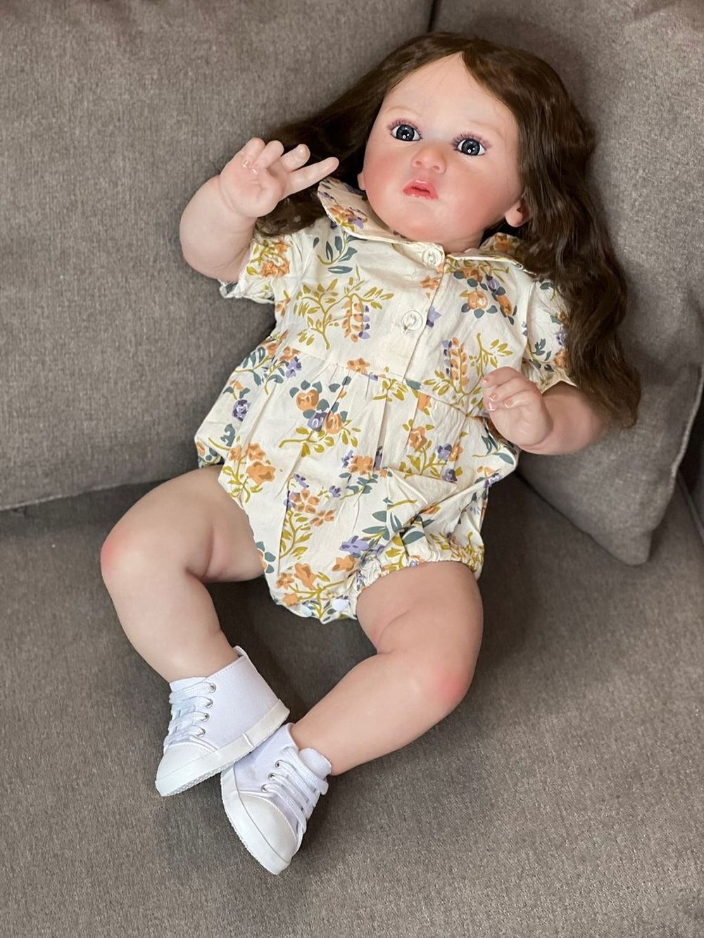 Кукла Реборн мягконабивная 60см в пакете (FA-343)