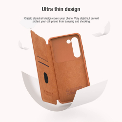 Кожаный чехол-книжка Nillkin Leather Qin Pro для Samsung Galaxy S23+