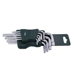 Набор ключей Г-образных TORX 9пр.(Т10, Т15, Т20, Т25, Т27, Т30, Т40, Т45, Т50)в пластиковом держателе RockForce##Rock FORCE RF-5098