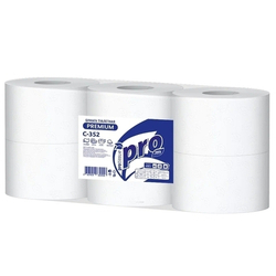 Туалетная бумага PROtissue "PREMIUM" Артикул С352, 215м, 6 рулонов.