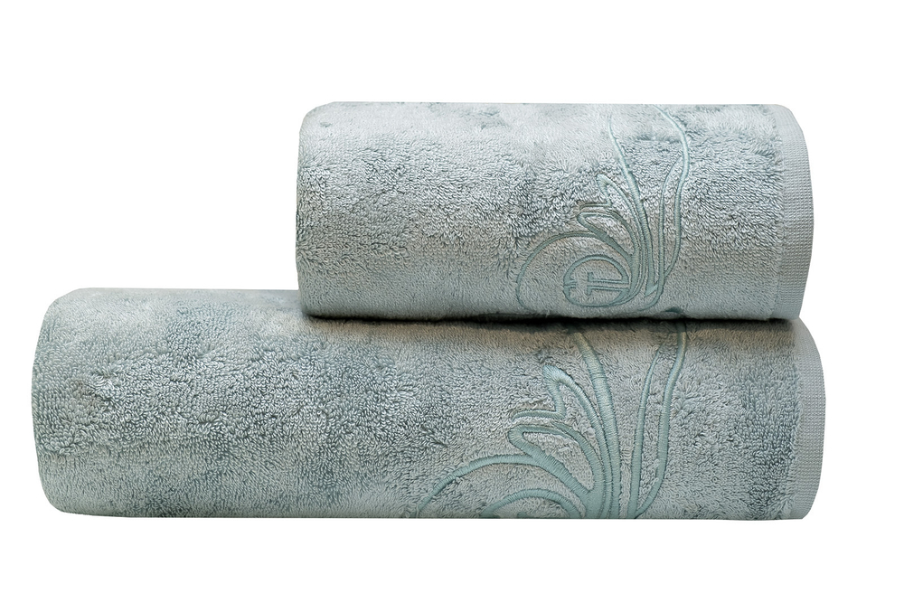 Полотенце 70х140 Garda Decor Лирика бирюзовое