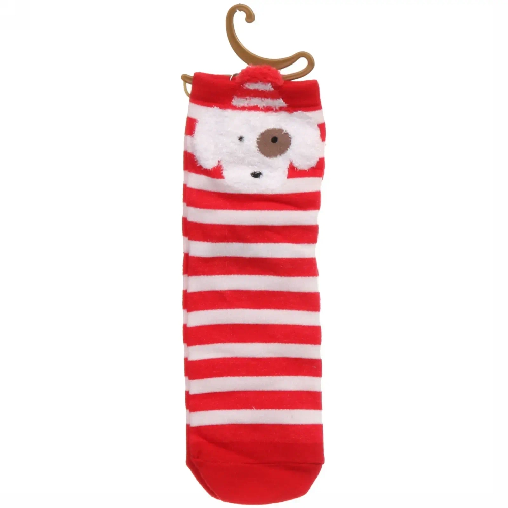 Носки женские «Новогодняя сказка «, микс 4 цвета, р-р 36-39 (крючок, пакет, стикер)