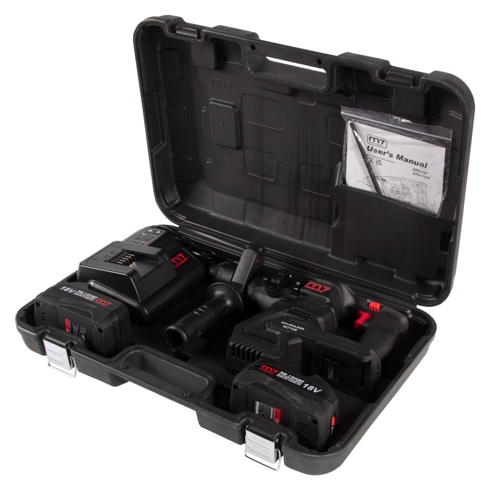 MIGHTY SEVEN (DRH-101A) Перфоратор аккумуляторный, 18 В, 4 предмета, кейс