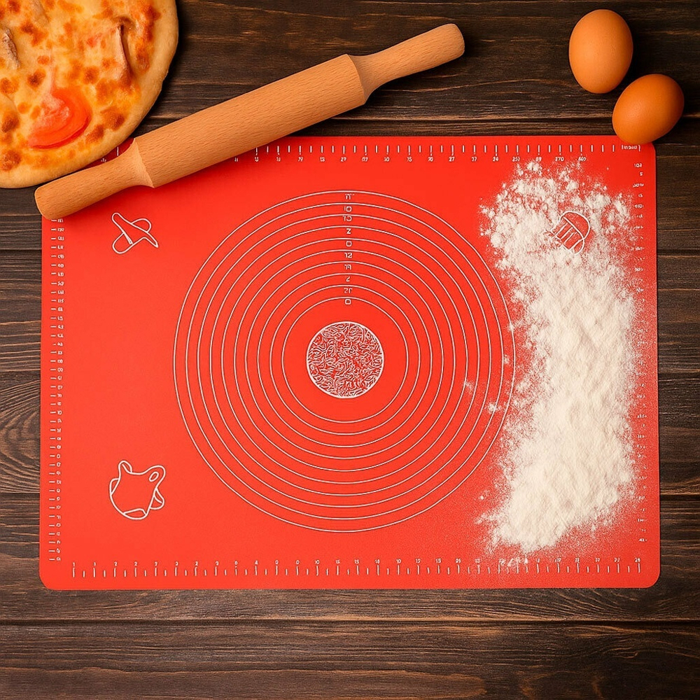 Коврик силиконовый для раскатки теста 70*50см YH740 №46