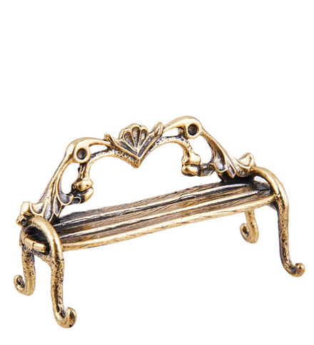 Народные промыслы AM-3677 Фигурка «Лавка ажурная» (латунь)