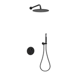 Душевой комплект Sancos Link встраиваемый, c термостатическим смесителем, цвет черный матовый