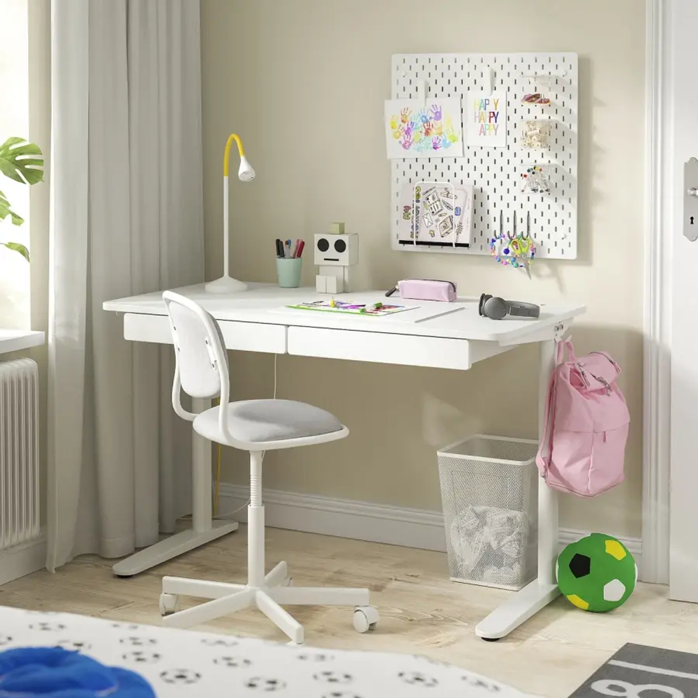 Письменный стол с ящиками - IKEA RELATERA/РЕЛАТЕРА ИКЕА, белый