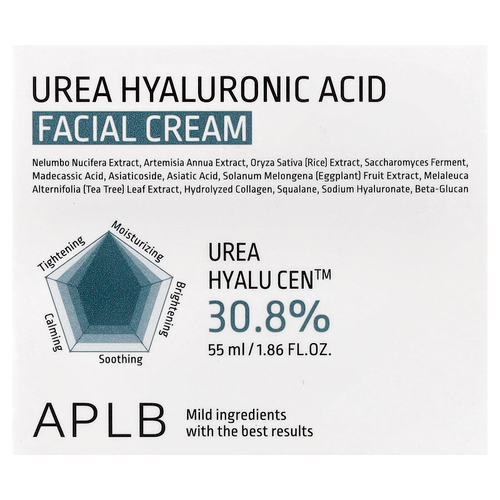 APLB, Крем для лица с мочевиной и гиалуроновой кислотой, 55 мл (1,86 жидк. Унции)