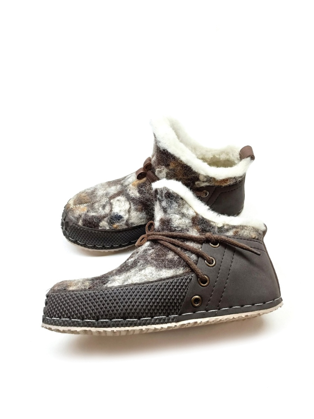 Ботильоны валяные "Меланж"