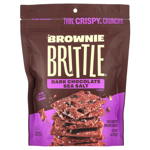 Sheila G's, Brownie Brittle®, морская соль из темного шоколада, 142 г (5 унций)