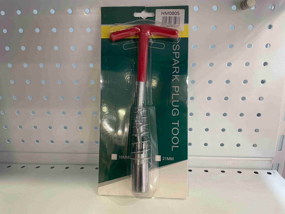 16 мм / Ключ свечной, с карданным шарниром, 16 мм, матовый усиленный HM0805