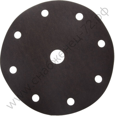 Круг шлифовальный URAGAN ″Универсальный водостойкий с покрытием стеарата цинка″ на липучке, 9 отв., P320, 150мм, 5шт