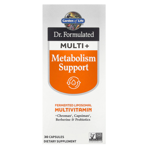 Garden of Life, Компания Dr. Formated Multi +, поддержка метаболизма, 30 капсул