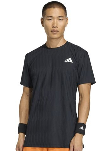 Мужская теннисная футболка Adidas Climacool+ Airchill Freelift - black