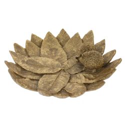 GAEM Блюдо декоративное "Ёжики на листьях", L23,5 W24 H6 см