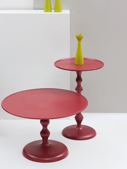 Столик приставной fluid, D38 см, жженый оранжевый