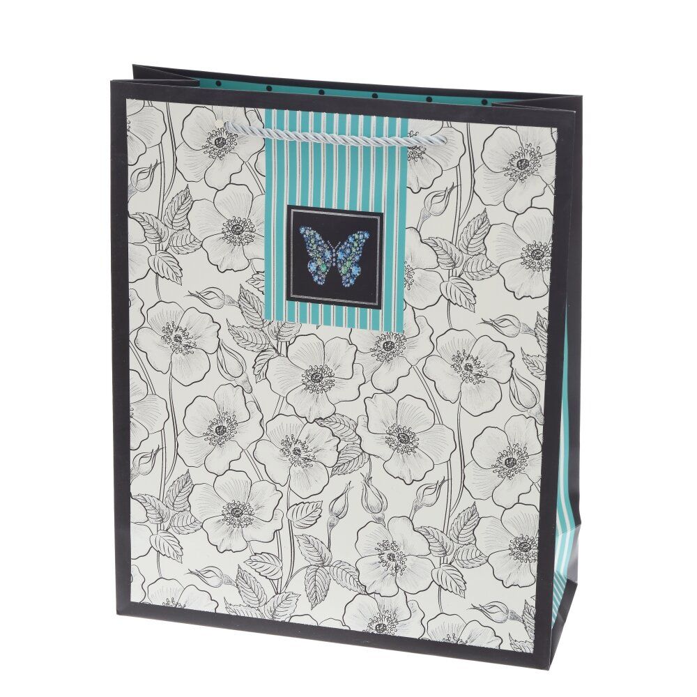 GAEM Пакет подарочный (бумага 210г/м2, блок микс 12шт), L26 W10 H32 см, 4в.